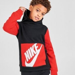 Nike Kids Black & Red Hoodie